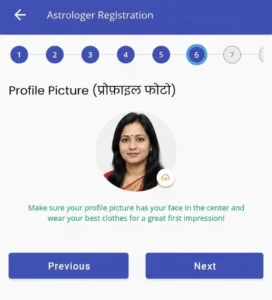 Upload a professional picture-AstroTalk Astrologer Registration