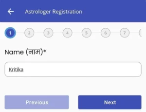 Enter Your Name -Astrotalk Astrologer Registration