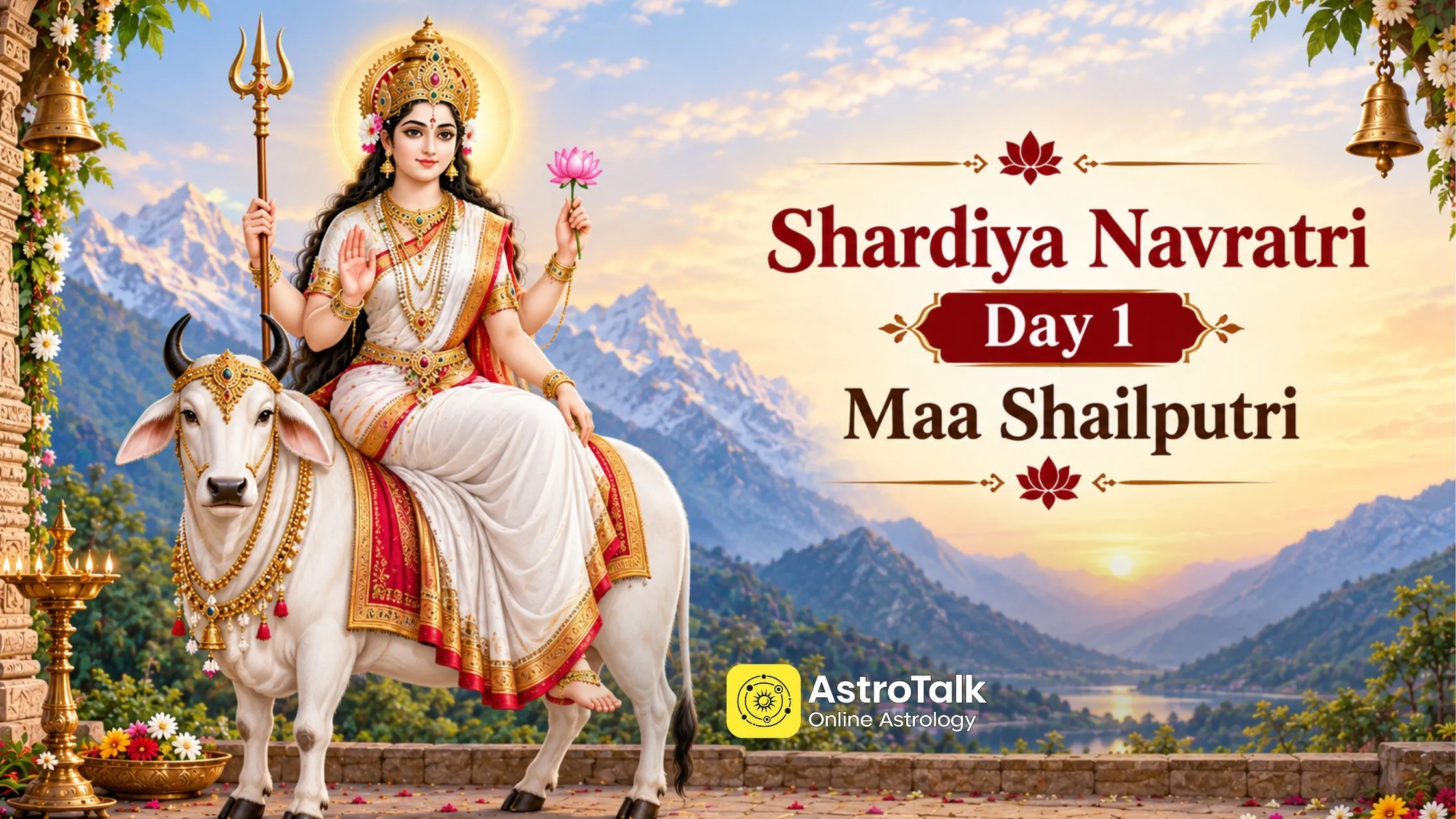 Navratri Day 1: Maa Shailputri Puja, Ghatasthapana Muhurat & Remedies