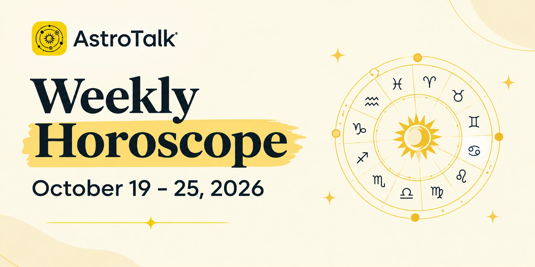 Weekly Horoscope 19-25 October: Astrological Events & Zodiac-Wise Predictions