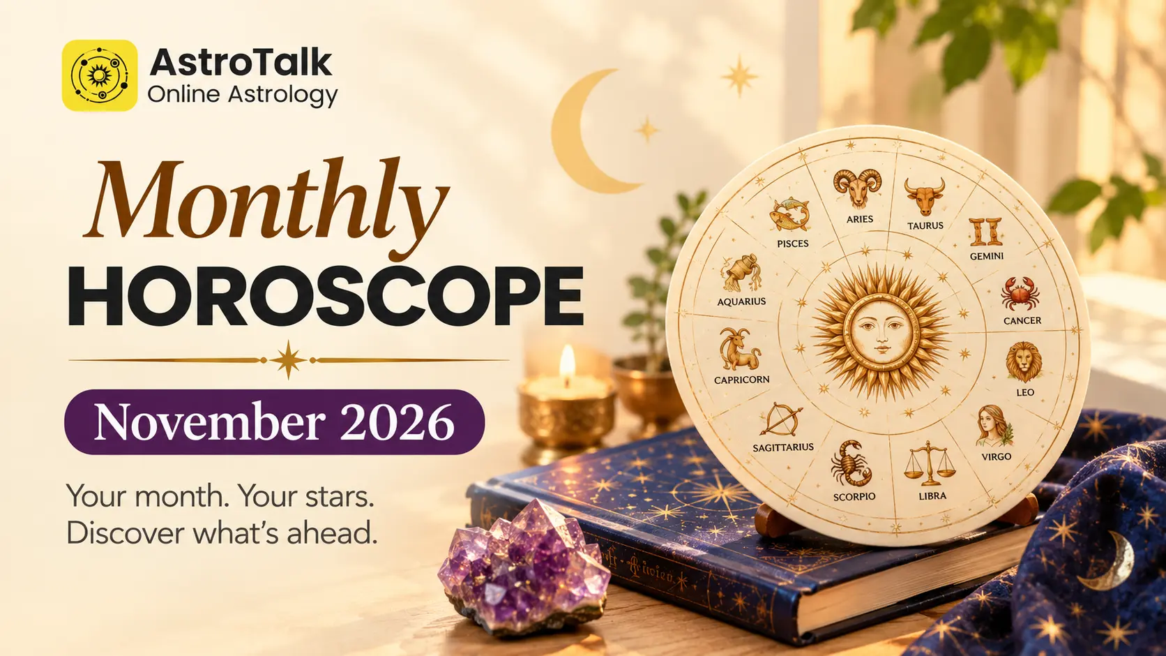 November Monthly Horoscope 2026: List of Transits, Festivals, & Detailed Predictions